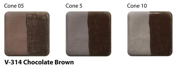 Amaco V314 Chocolate Brown Velvet Underglaze