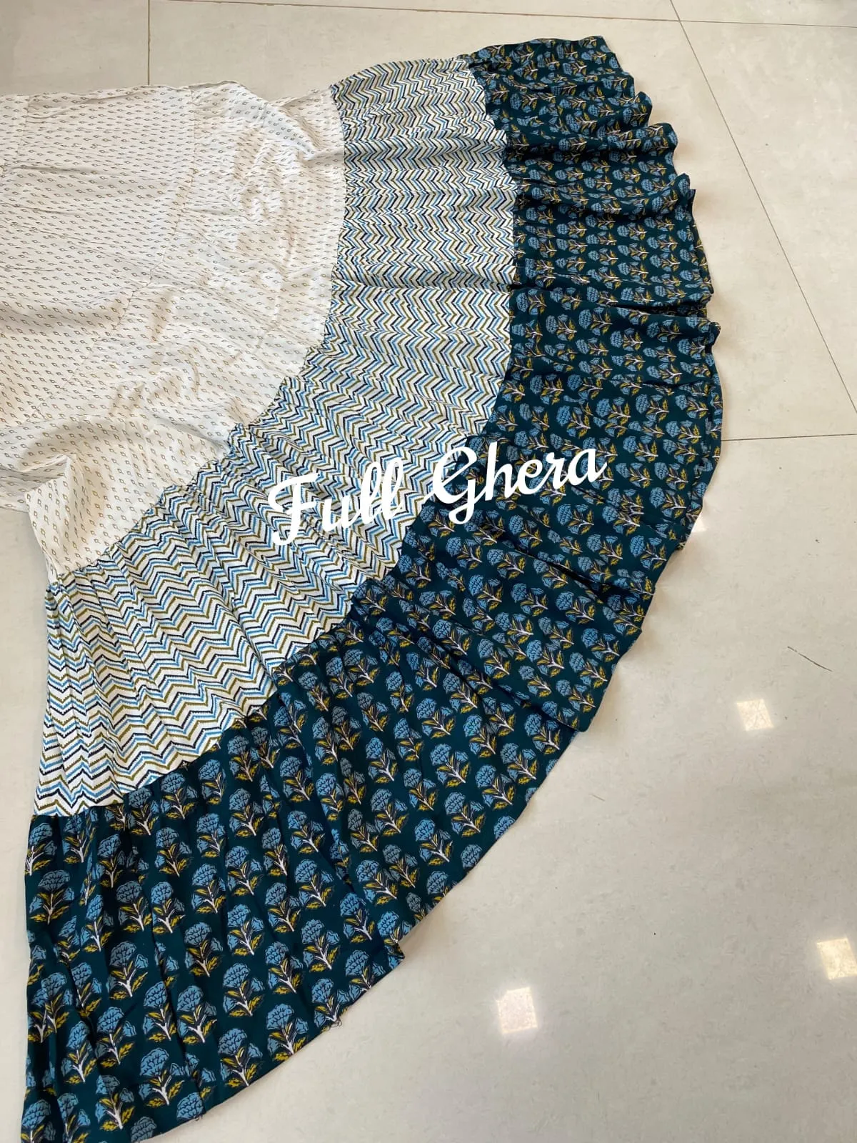 Beautiful Designer Kurti Ghera with Gwon