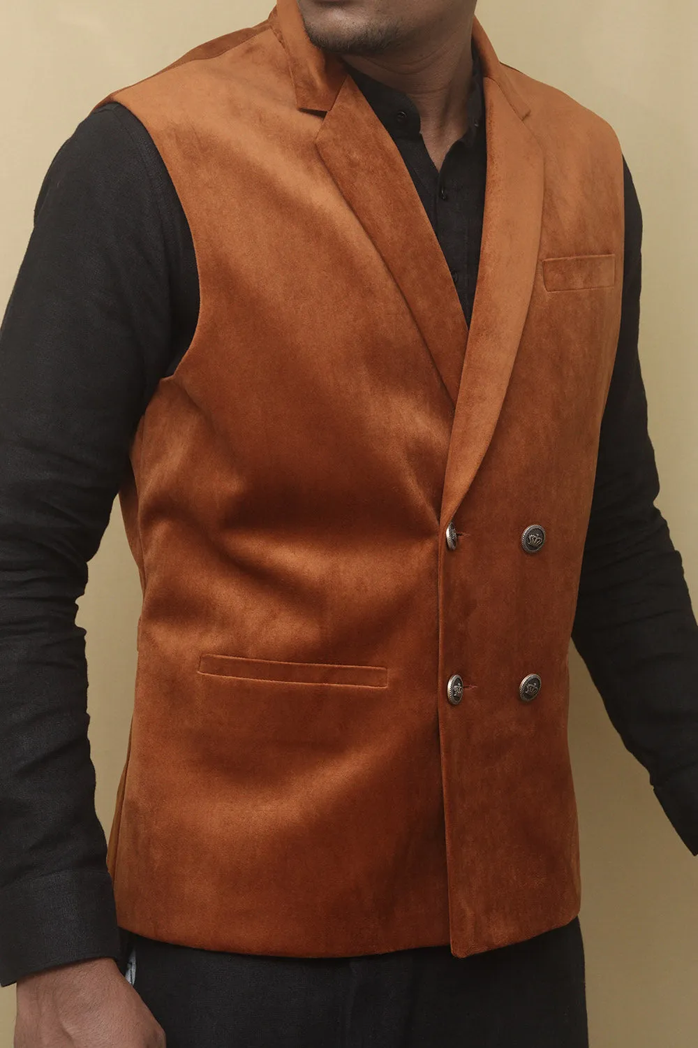 Brown Velvet Waist Coat