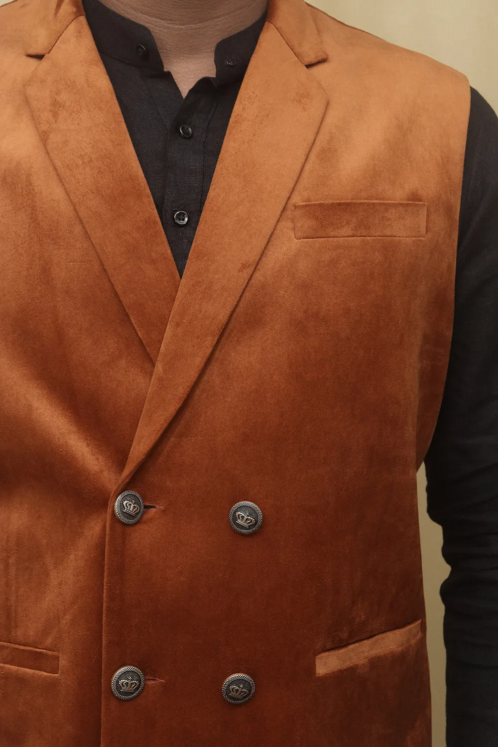 Brown Velvet Waist Coat