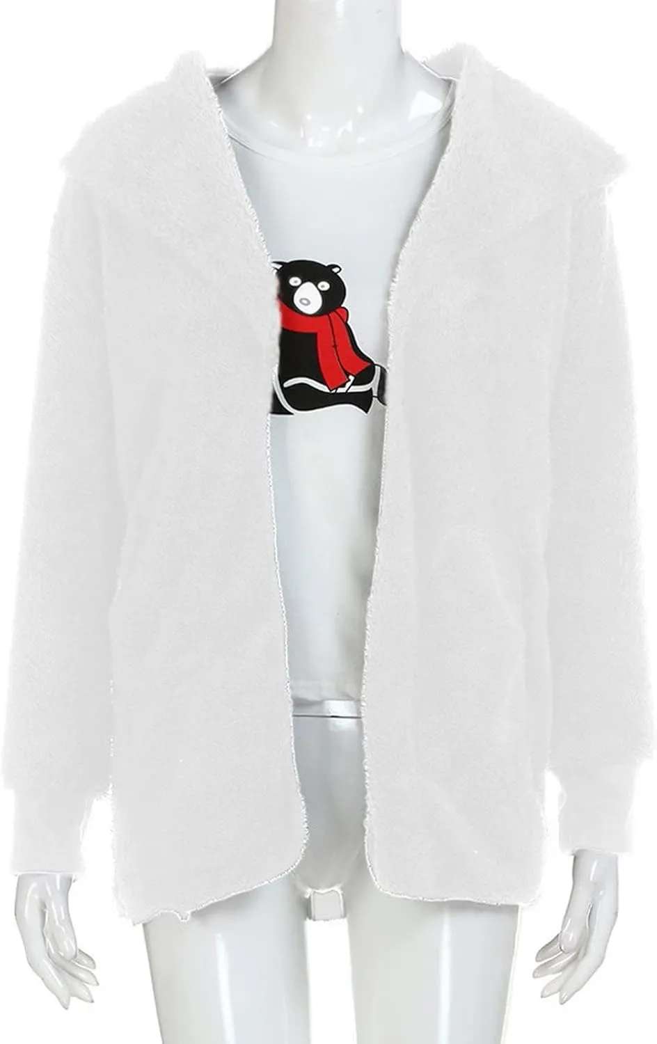 ChicCrate 2025 Women's Winter Faux Fur Coats Long Sleeve Fuzzy Fleece Sherpa Jacket Casual Trendy Clothes Warm Cozy Outerwear