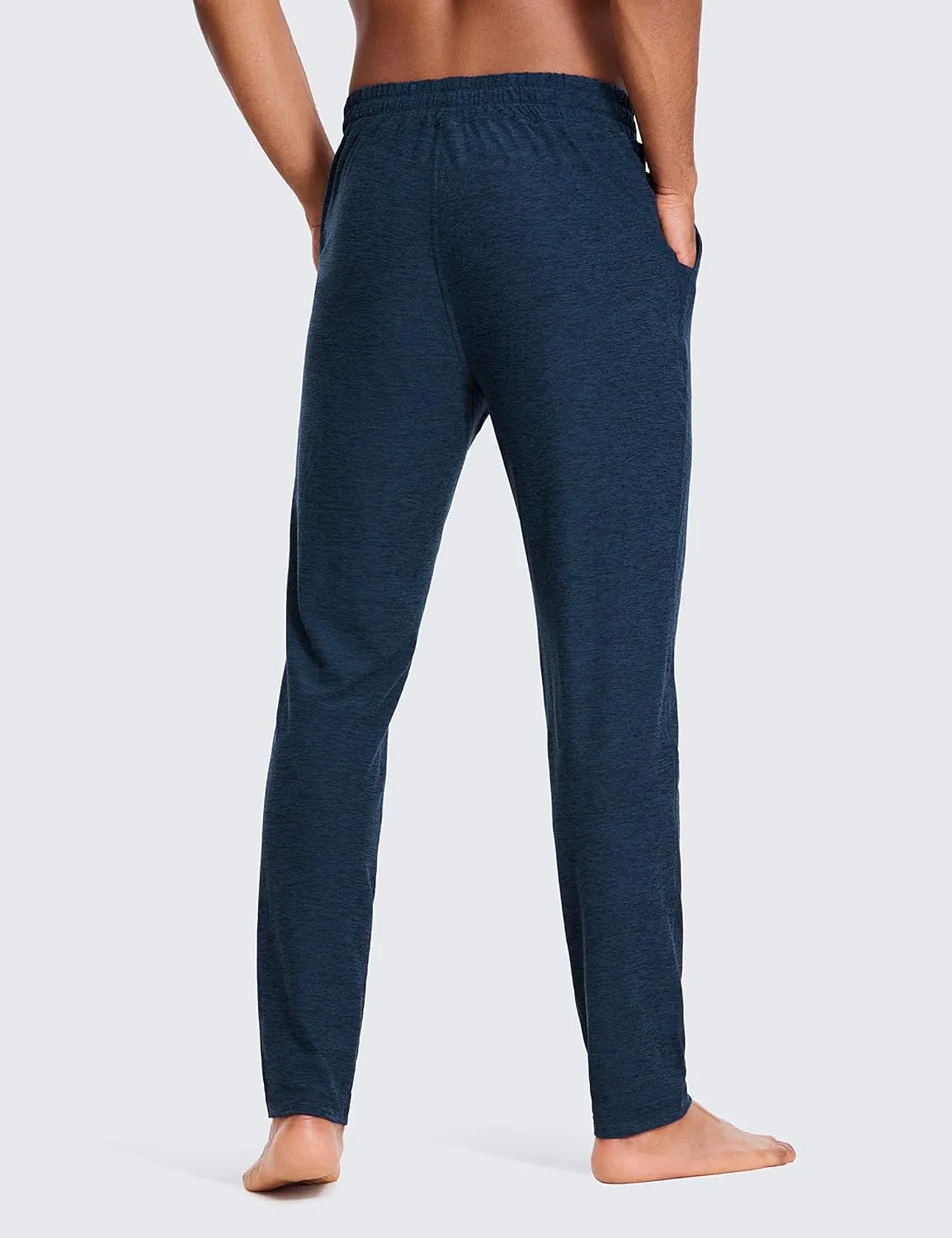 CRZ YOGA Mens Comfy Lounge Pants 30" - Super-Soft Open Bottom Yoga Casual Pajama Pants Athletic Sweatpants with Pockets