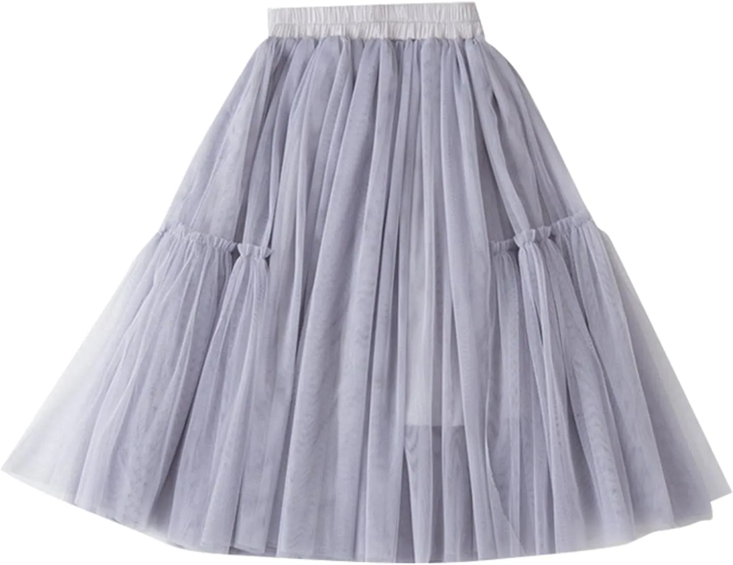 Girls Long Tutu Skirt Tiered Dress Ruffle Maxi Skirts Soft Skirt Casual Party Little Girl Layered Tulle Tutus