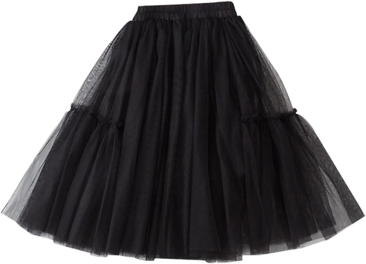 Girls Long Tutu Skirt Tiered Dress Ruffle Maxi Skirts Soft Skirt Casual Party Little Girl Layered Tulle Tutus