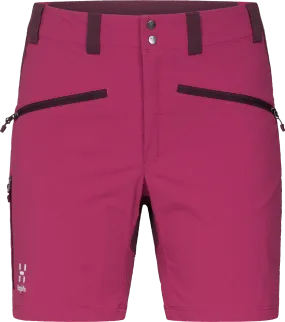 Haglöfs Women&#x27;s Mid Standard Shorts Deep Pink/Aubergine | Buy Haglöfs Women&#x27;s Mid Standard Shorts Deep Pink/Aubergine here | Outnorth