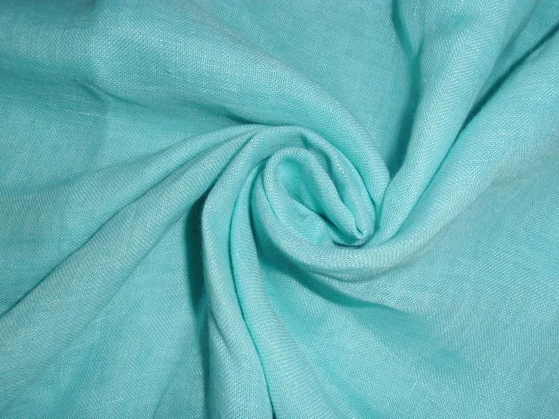 thin 26 momme sky blue pure linen fabric 59&quot; wide
