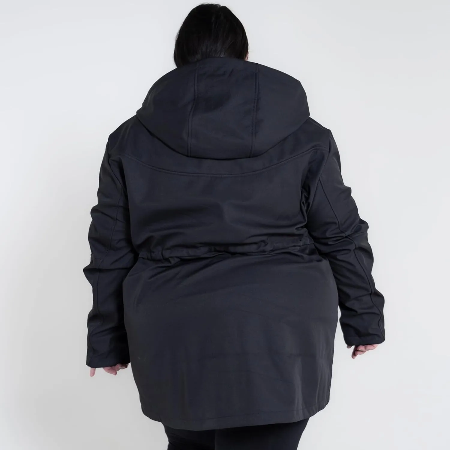 Womens Plus Size 1X-6X Stowe Mid Length Soft Shell Jacket
