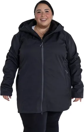 Womens Plus Size 1X-6X Stowe Mid Length Soft Shell Jacket